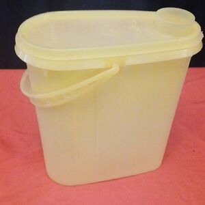 Vintage TUPPERWARE Yellow Oval Pitcher
